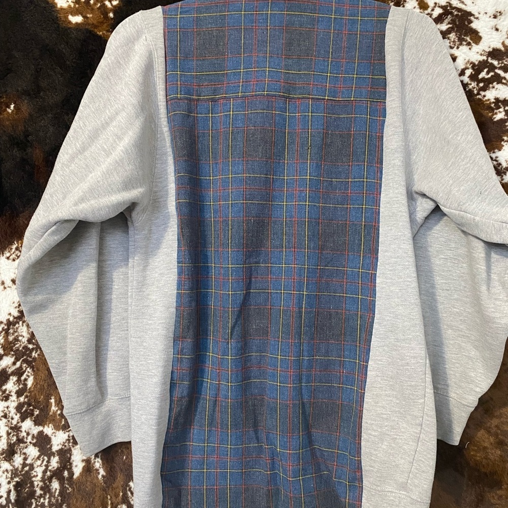 Plaid Shirt & Sweater Rework - Picture 4 of 4